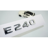 DK Tuning E240 Bagaj Krom ABS 3M 3D Yazı Logo Benz İle Uyumlu - 1