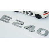 DK Tuning E240 Bagaj Krom ABS 3M 3D Yazı Logo Benz İle Uyumlu - 3