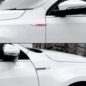 Mercedes Benz AMG Logo Çamurluk Yanı Krom Metal Bıçak Logo - 3