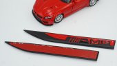 Mercedes Benz AMG Logo Çamurluk Yanı Krom Metal Bıçak Logo - 5