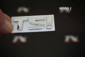 Volkswagen TSİ Bagaj Krom Metal 3M 3D Logo Amblem thumbnail 1