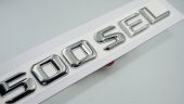 500 SEL Bagaj Krom Metal 3M 3D Yazı Logo - 1