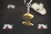 Ford Mustang Shelby Kobra Süper Snake Logo Gold Metal Çift Yön An - 1