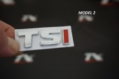 Volkswagen TSİ Bagaj Krom Metal 3M 3D Logo Amblem thumbnail 3