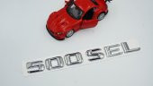 500 SEL Bagaj Krom Metal 3M 3D Yazı Logo - 2