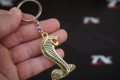 Ford Mustang Shelby Kobra Süper Snake Logo Gold Metal Çift Yön An - 2