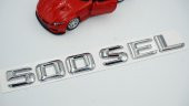 500 SEL Bagaj Krom Metal 3M 3D Yazı Logo - 3
