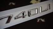 Bmw 740Lİ 740İ Bagaj Krom Metal 3M 3D Yazı Logo thumbnail 1