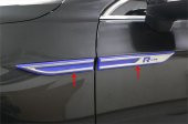 Volkswagen VW R Line 3M 3D Yan Çamurluk Krom Bıçak Logo Arma - 4