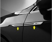 Volkswagen VW R Line 3M 3D Yan Çamurluk Krom Bıçak Logo Arma - 5