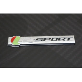 Jaguar R Sport Bagaj Krom Metal Logo Amblem 3M 3D - 3