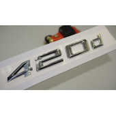 Bmw 420d Bagaj Krom Metal 3M 3D Yazı Logo - 1