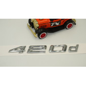 Bmw 420d Bagaj Krom Metal 3M 3D Yazı Logo - 3
