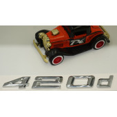 Bmw 420d Bagaj Krom Metal 3M 3D Yazı Logo - 4