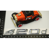 Bmw 420d Bagaj Krom Metal 3M 3D Yazı Logo - 6