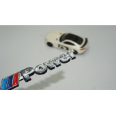 Bmw M Power Krom Metal Bagaj 3M 3D Yazı Logo Amblem - 1