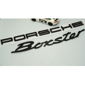 DK Porsche Boxster Bagaj Siyah ABS Eski Model Yazı Logo Amblem Seti - 2