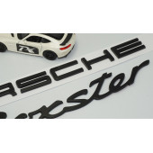 DK Porsche Boxster Bagaj Siyah ABS Eski Model Yazı Logo Amblem Seti - 4