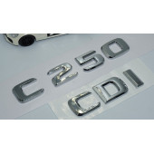 DK Tuning Benz C250 CDi Bagaj Krom ABS 3M 3D Yazı Logo thumbnail 3