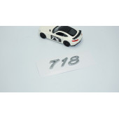 DK Tuning Porsche 718 Bagaj 3M 3D Krom ABS Yazı Logo Amblem - 2