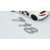 DK Tuning Porsche 718 Bagaj 3M 3D Krom ABS Yazı Logo Amblem - 3