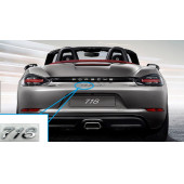 DK Tuning Porsche 718 Bagaj 3M 3D Krom ABS Yazı Logo Amblem - 5