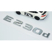 DK Tuning E230d Bagaj Krom ABS 3M 3D Yazı Logo Benz İle Uyumlu thumbnail 3