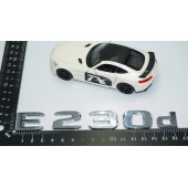 DK Tuning E230d Bagaj Krom ABS 3M 3D Yazı Logo Benz İle Uyumlu thumbnail 4