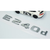 DK Tuning E240d Bagaj Krom ABS 3M 3D Yazı Logo Benz İle Uyumlu thumbnail 3