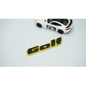 DK Tuning Golf MK2 MK3 Bagaj Sarı Siyah Yazı Logo Volkswagen İle Uyumlu - 2