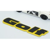 DK Tuning Golf MK2 MK3 Bagaj Sarı Siyah Yazı Logo Volkswagen İle Uyumlu - 3