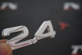 Audi 2.4 T Bagaj Krom Metal 3M 3D Yazı Logo Orjinal ürün - 1