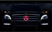 MERCEDES BENZ ÖN PANJUR KIRMIZI LED IŞIK BÜYÜK YILDIZ LOGOSU - 1