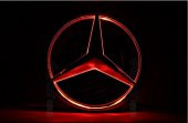 MERCEDES BENZ ÖN PANJUR KIRMIZI LED IŞIK BÜYÜK YILDIZ LOGOSU - 4