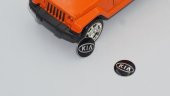Kia Oto Anahtar 3M Metal Alaşım Logo 2Li Set - 5