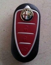 Alfa Romeo Oto Anahtar 3M Metal Alaşım Logo 2Li Set - 11