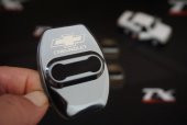 Chevrolet Krom Metal 3M Kapı Kilidi Logo 4 Lü Set thumbnail 2