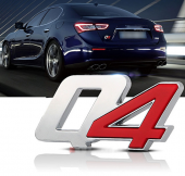 Maserati Quattroporte Ghibli Q4 Krom Bagaj Logo Orjinal Ürün thumbnail 1