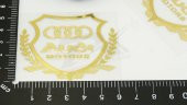 Audi Motors Logo Kelebek Cam Buğday Başakları Logo 2Li Seti - 5