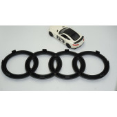 DK Audi A4 B5 Ön Panjur Izgara Halka Parlak Siyah ABS Logo Amblem - 3