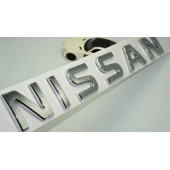 DK Nissan Bagaj 3M 3D Gümüş Krom ABS Yazı Logo Amblem 29x4 Cm - 1