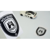 DK Tuning Volkswagen Wolfsburg Edition Logo 3D Damla Silikon Kelebek Cam Logo Amblem Arma Seti - 1