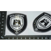 DK Tuning Volkswagen Wolfsburg Edition Logo 3D Damla Silikon Kelebek Cam Logo Amblem Arma Seti - 4