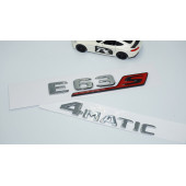 DK Tuning E63S 4Matic Bagaj Krom Kırmızı ABS Yazı Logo Benz İle Uyumlu - 2