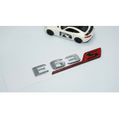 DK Tuning E63S Bagaj Krom Kırmızı ABS Yazı Logo Benz İle Uyumlu - 2