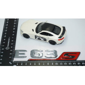 DK Tuning E63S Bagaj Krom Kırmızı ABS Yazı Logo Benz İle Uyumlu - 4
