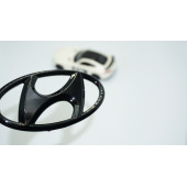 DK Tuning Accent Parlak Siyah Ön Panjur Logo Hyundai İle Uyumlu - 1