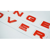 DK Tuning Land Rover Range Rover Kaput Ve Bagaj Kırmızı Yazı Logo - 3