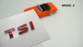 Volkswagen TSİ Bagaj Krom ABS 3M 3D Logo Amblem - 4