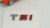 Volkswagen TSİ Bagaj Krom ABS 3M 3D Logo Amblem - 7